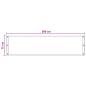 Preview: Balkonsichtschutz Hellgrau 75 x 300 cm HDPE und Aluminium