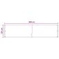 Preview: Balkonsichtschutz Hellgrau 120 x 500 cm HDPE und Aluminium