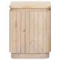 Preview: Handgefertigtes Beistelltisch-Set 2 stk. Weiß 45 x 45 x 45 cm