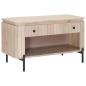Preview: ARDEBO.de - Schuhbank mit Schubladen mit Regal mit Speicher 85 x 37 x 48 cm
