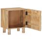 Preview: Handgefertigter Nachttisch Teakbraun 40 x 30 x 45 cm