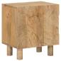 Preview: Handgefertigter Nachttisch Teakbraun 40 x 30 x 45 cm