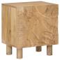 Preview: Handgefertigter Nachttisch Teakbraun 40 x 30 x 45 cm