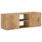 Preview: ARDEBO.de - Wand-TV-Schrank mit Regal mit Speicher mit Tür 100 x 30 x 35 cm