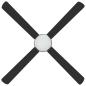 Preview: Deckenventilator mit Licht und Fernbedienung Ø 130 cm Schwarz