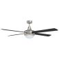 Preview: Deckenventilator mit Licht und Fernbedienung Ø 130 cm Schwarz