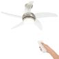 Preview: Deckenventilator mit Licht und Fernbedienung Ø 110 cm