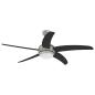 Preview: Deckenventilator mit Licht und Fernbedienung Ø 130 cm Schwarz