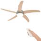 Preview: Deckenventilator mit Licht und Fernbedienung Ø 130 cm Sonoma