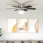 Preview: ARDEBO.de - Deckenventilator mit Licht Ø 82 cm Schwarz