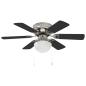 Preview: Deckenventilator mit Licht Ø 82 cm Schwarz
