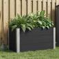 Preview: ARDEBO.de - Hochbeet Schwarz 100 x 50 x 54 cm WPC und Aluminium