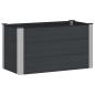 Preview: Hochbeet Schwarz 100 x 50 x 54 cm WPC und Aluminium