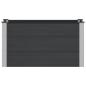 Preview: Hochbeet Schwarz 100 x 50 x 54 cm WPC und Aluminium