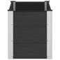 Preview: Hochbeet Schwarz 100 x 50 x 54 cm WPC und Aluminium