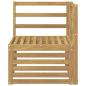 Preview: Outdoor Ecksofa Massivholz Akazie Weiß 63 x 63 x 73 cm