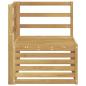 Preview: Outdoor Ecksofa Massivholz Akazie Weiß 63 x 63 x 73 cm
