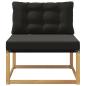 Preview: Outdoor Mittelsofa mit Kissen Weiß 79 x 83 x 73 cm Stahl