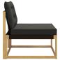 Preview: Outdoor Mittelsofa mit Kissen Weiß 79 x 83 x 73 cm Stahl