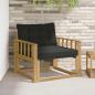 Preview: ARDEBO.de - Outdoor-Sofagarnitur Massives Akazienholz und Textilene Weiß