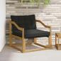 Preview: ARDEBO.de - Outdoor-Sofagarnitur Massives Akazienholz und Textilene Weiß