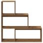 Preview: Raumteiler-Bücherregal 3 Stufen Artisan-Eiche 123x29x123 cm