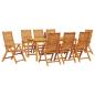 Preview: Garten Essgruppe 9 pcs Braun Massivholz Akazie