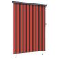 Preview: Rollo Orange und Braun 200 x 250 cm Stoff und Aluminium