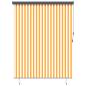 Preview: ARDEBO.de - Rollo Weiß und Orange 200 x 250 cm Stoff und Aluminium