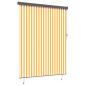 Preview: Rollo Weiß und Orange 200 x 250 cm Stoff und Aluminium