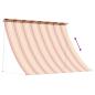 Preview: Markise Mehrfarbig 300 x 150 cm