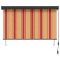 Preview: Rollo Mehrfarbig 160 x 250 cm Stoff und Aluminium