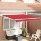 Preview: Elektrische ausziehbare Markise Rot 350 x 250 cm