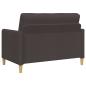 Preview: Sofa Set mit Stauraum 2 Stk. Dunkelbraun Polyester