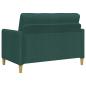 Preview: Sofa Set mit Stauraum 2 stk. Dunkelgrün Polyester