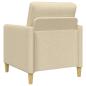 Preview: Sofa Set mit Stauraum 2 stk. Creme Polyester