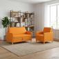 Preview: Sofa Set mit Stauraum 2 stk. Dunkelgelb Polyester
