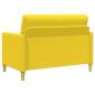 Preview: Sofa Set mit Stauraum 2 stk. Helles Gelb Polyester