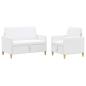 Preview: Sofa Set mit Stauraum 2 Stk. Weiß Polyester