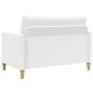 Preview: Sofa Set mit Stauraum 2 Stk. Weiß Polyester