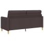 Preview: Sofa Set mit Stauraum 2 stk. Dunkelbraun Polyester