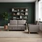 Preview: ARDEBO.de - Sofa Set mit Stauraum 2 stk. Taupe Polyester