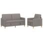 Preview: Sofa Set mit Stauraum 2 stk. Taupe Polyester