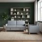Preview: Sofa Set mit Stauraum 2-tlg. Hellgrau Polyester