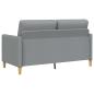 Preview: Sofa Set mit Stauraum 2-tlg. Hellgrau Polyester