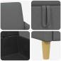 Preview: Sofa Set mit Stauraum 2 stk. Dunkelgrau Polyester