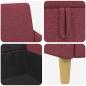 Preview: Sofa Set mit Stauraum 2 Stk. Weinrot Polyester