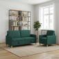 Preview: Sofa Set mit Stauraum 2 stk. 4-Sitzer Dunkelgrün