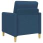 Preview: Sofa Set mit Stauraum 2 stk. Blau Polyester
