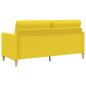 Preview: Sofa Set mit Stauraum 2 stk. Helles Gelb Polyester